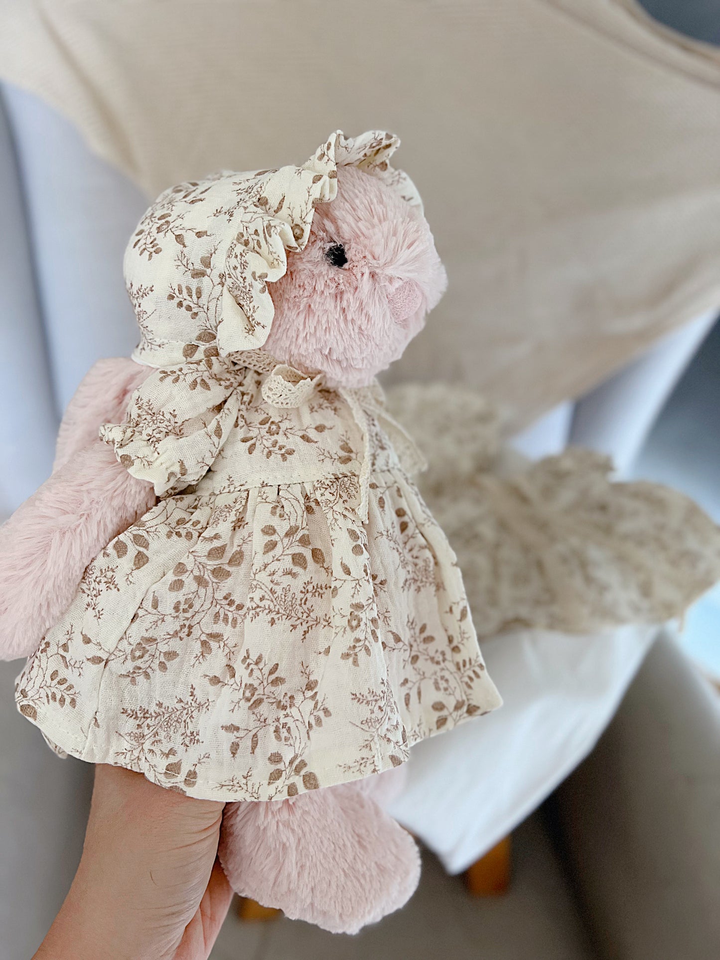 Jellycat Dress and Bonnet Set