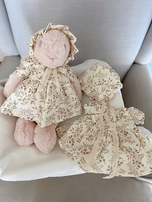 Jellycat Dress and Bonnet Set
